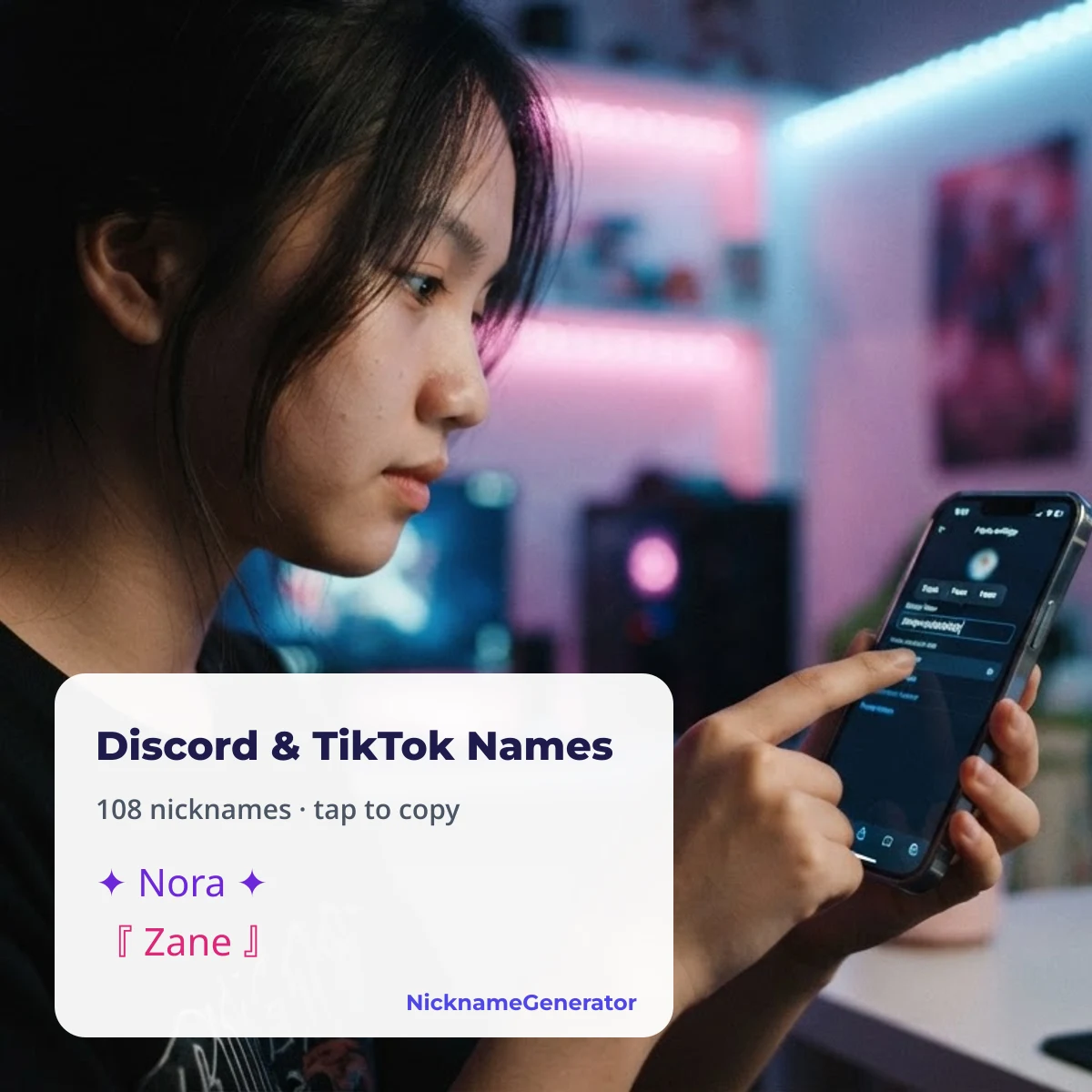 Discord, TikTok and Telegram nickname ideas with fancy letters and symbols